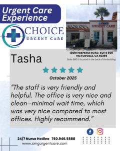 Urgent Care Patient Testimonial (2)