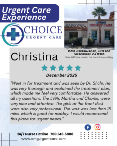 Urgent Care Patient Testimonial
