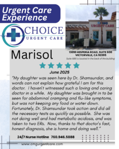 Urgent Care Patient Testimonial (3)